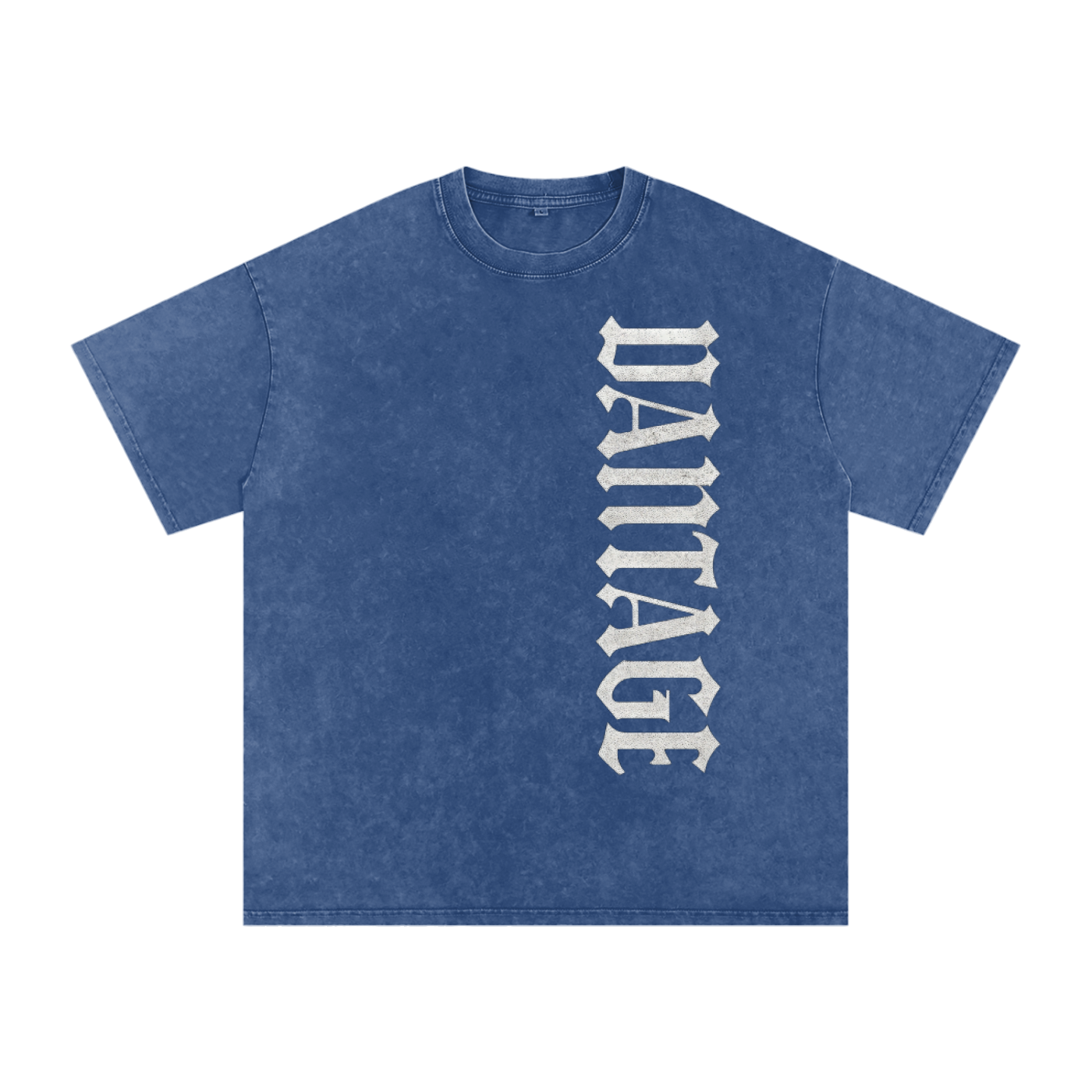 VANTAGE T-shirt Goth!c style -Snow Washed Oversized Cotton T-Shirt