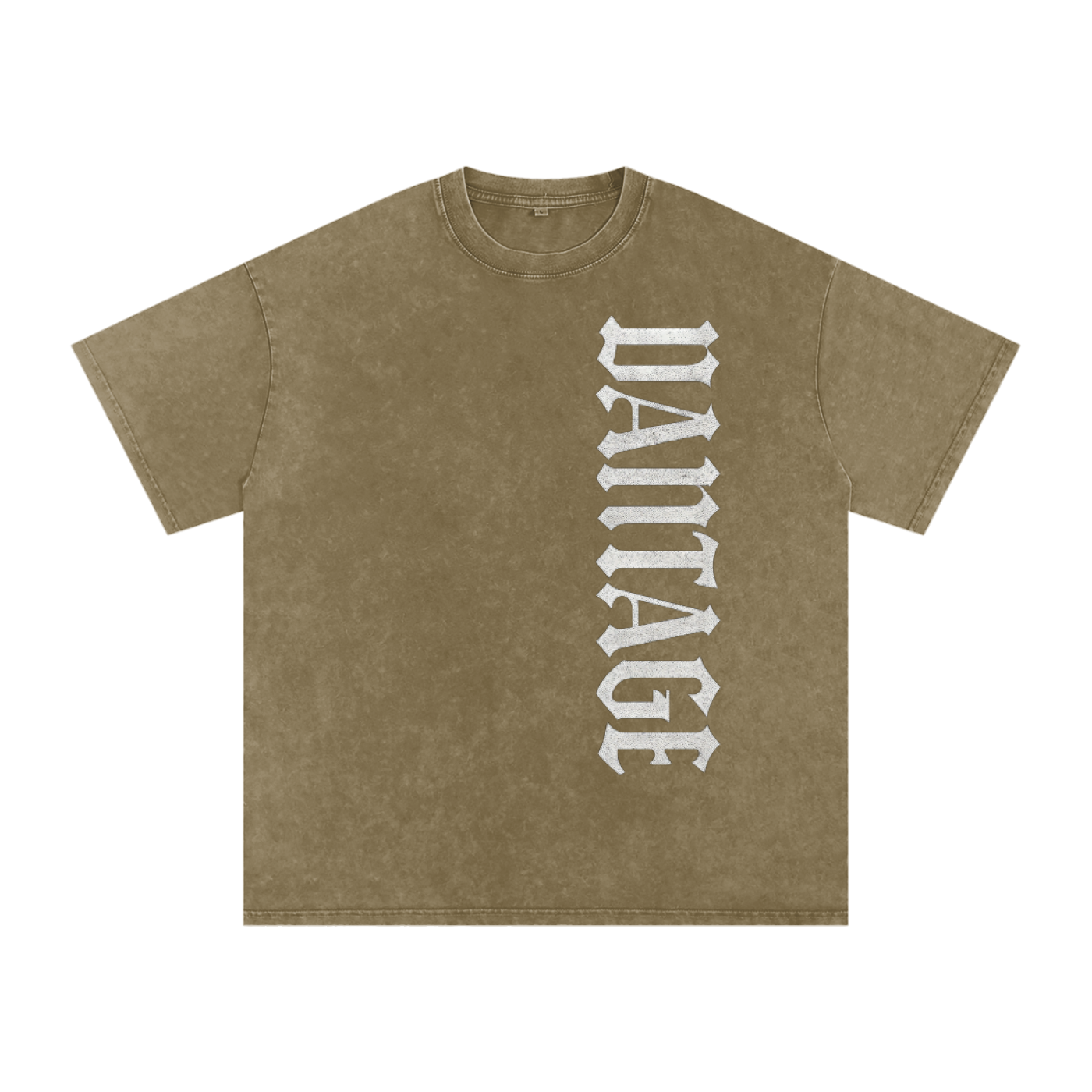 VANTAGE T-shirt Goth!c style -Snow Washed Oversized Cotton T-Shirt