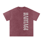 VANTAGE T-shirt Goth!c style -Snow Washed Oversized Cotton T-Shirt
