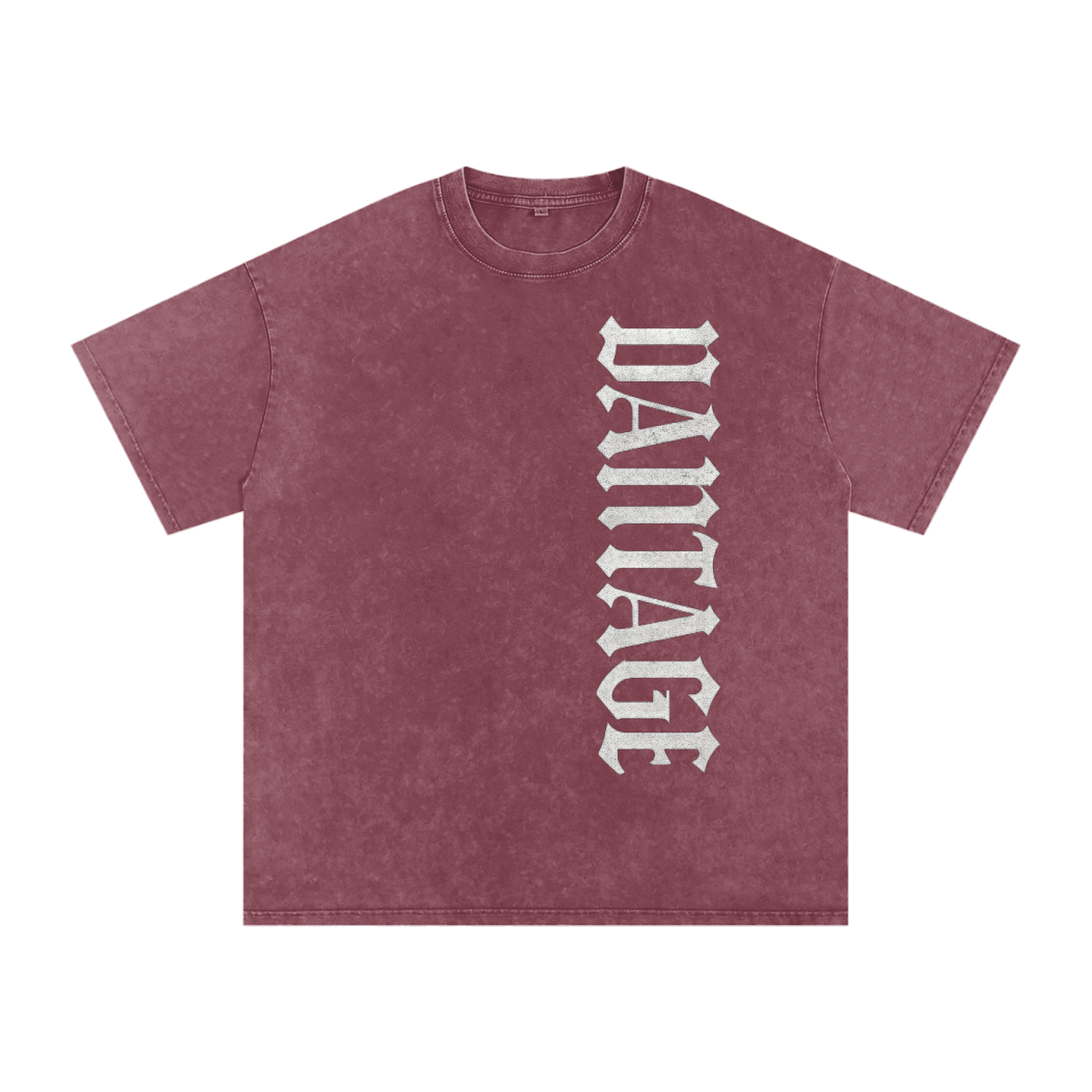 VANTAGE T-shirt Goth!c style -Snow Washed Oversized Cotton T-Shirt