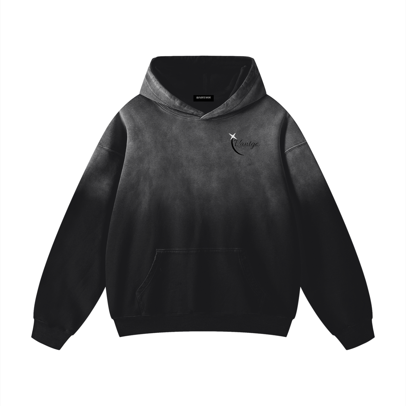 Vantage moon-Heavyweight Sunfade Oversized Hoodie
