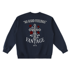 VANTAGE rose -Oversized Crewneck Taped Sweatshirt