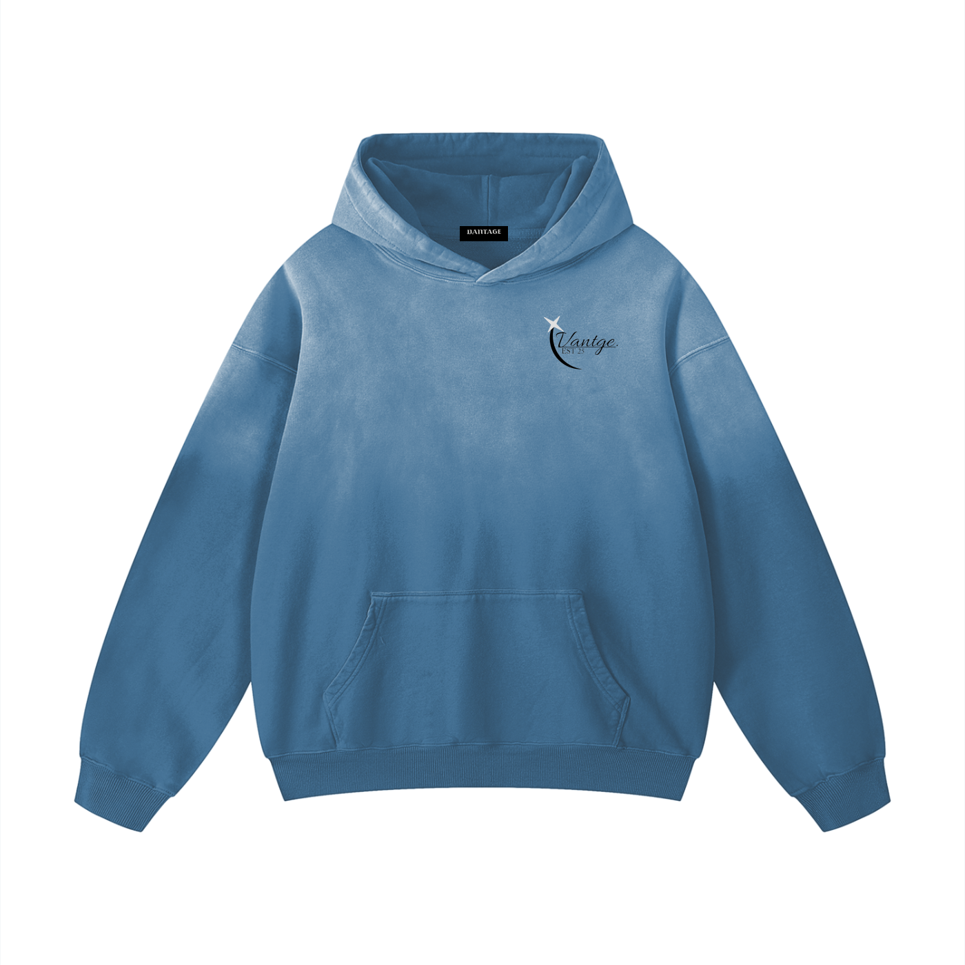 Vantage moon-Heavyweight Sunfade Oversized Hoodie
