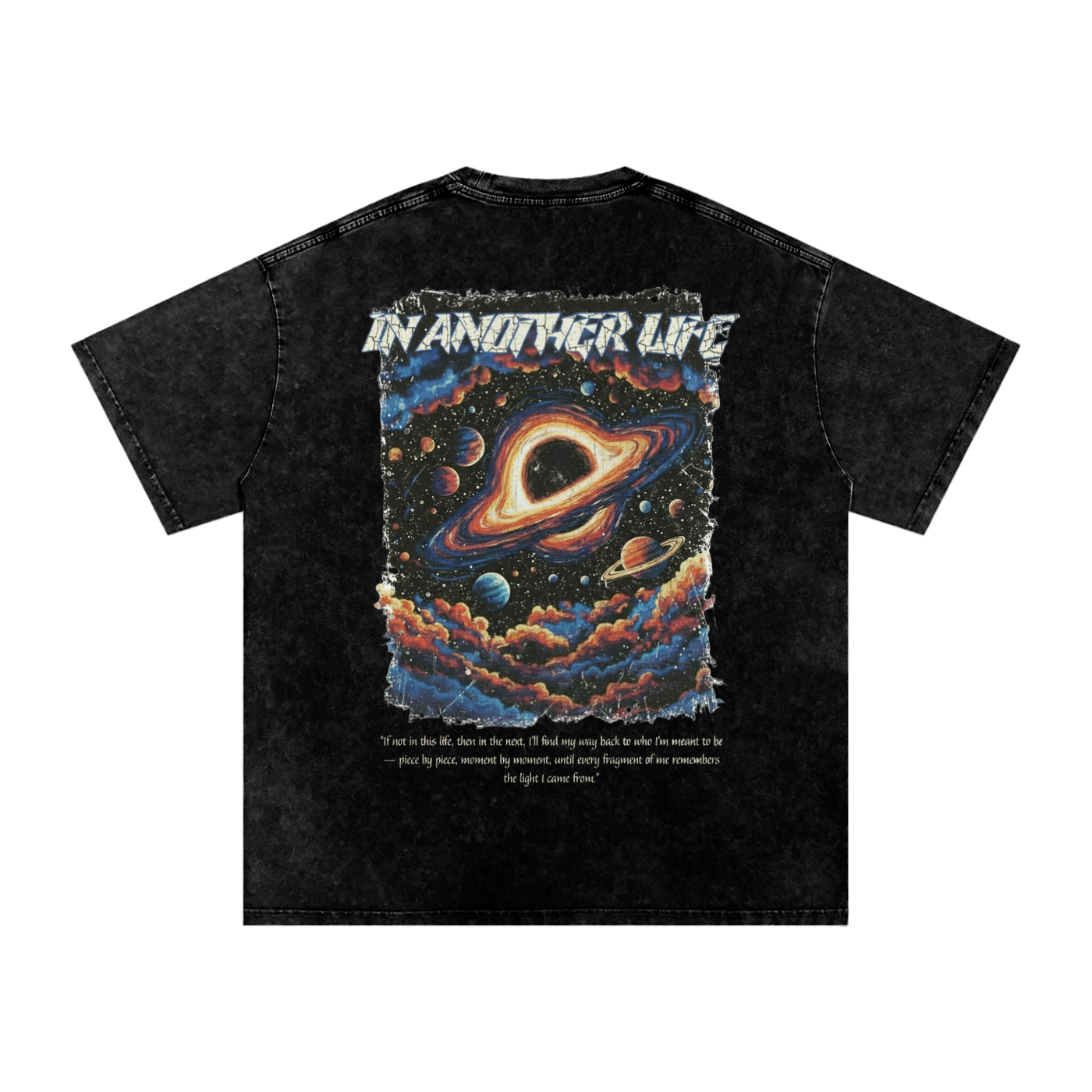 VANTAGE- new life-Snow Washed Oversized T-Shirt